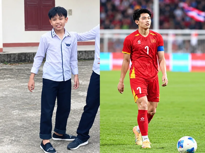Nguyễn Đình Bắc cao 1,79 m, sở hữu thể hình cân đối của tiền đạo.